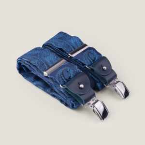Bretelle, Blu Waves – design Roberta Failla Antica Cravatteria Palermo