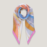 Foulard, Liquid Geometries 2.0 – design Roberta Failla Antica Cravatteria Palermo